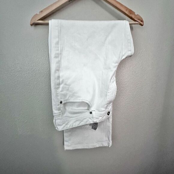 Chico's Pants - CHICO'S PLATINUM | White Denim Jacket Pants Set Rhinestone Button | Size 3, XL 1